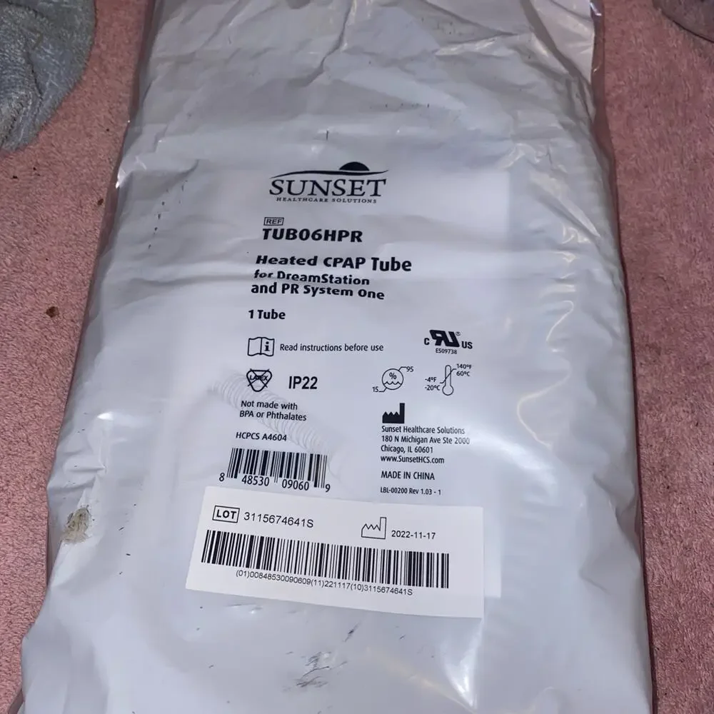 SUNSET Heated Tube For DreamStation & PR System One TUB06HPR NIP Sealed